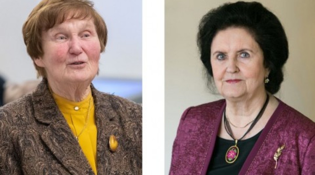 Winners of Lifetime Achievement Award for Science: Ingrid Rüütel and ...